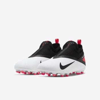 Nike Jr. Phantom Vision 2 Academy Dynamic Fit MG - Nagyobb Gyerek Focicipő - Fehér/Piros/Fekete